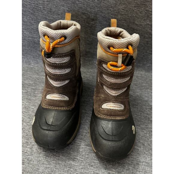 The North Face Winter Snow Boots Youth 2 Garcons Brown Insulation Round Toe - Picture 1 of 10